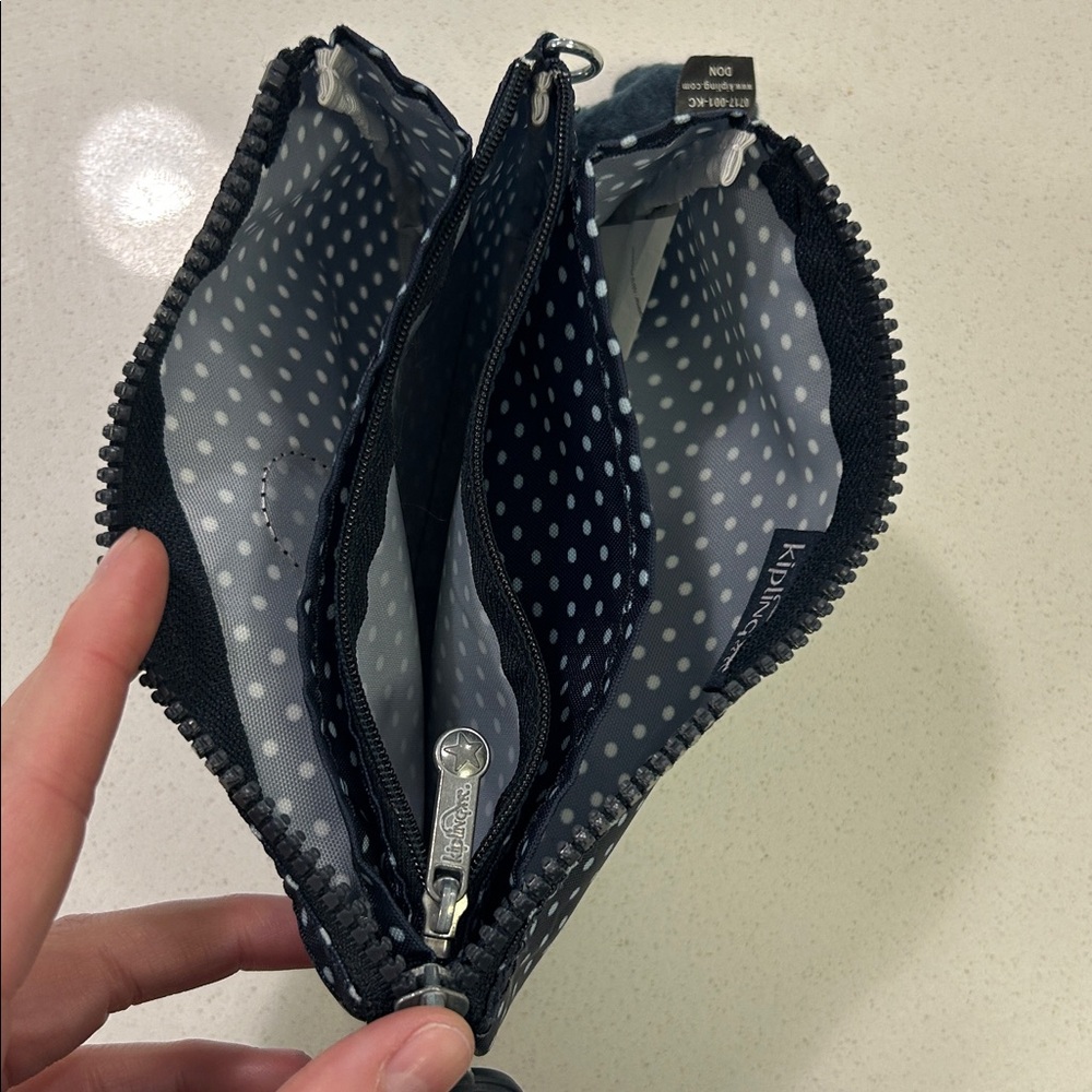 Kipling Creativity Small Pouch Polka Dot Wristlet… - image 5